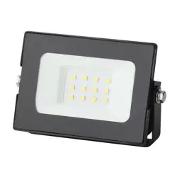 Прожектор светодиодный 10W 6500K 200-240V IP65 800Лм 81х75х21,5мм черный Китай ЭРА , LPR-023-0-65K-010
