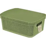 Корзина для хранения Keeplex Green Republic с крышкой 5л 28,1х18,5х13,9см полынь