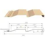 М/Сайдинг МП Ecosteel Textur **, Корабельная Доска, толщина 0.45 мм, размер 0,26*м2