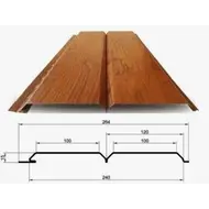 М/Сайдинг МП Ecosteel Textur **, L брус, толщина 0.45 мм, размер 0,264*м2