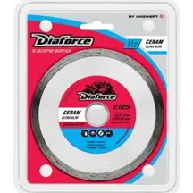 Диск алмазный несегментный 125х22.23х6х1,1мм DIAFORCE CERAM ULTRA SLIM ультра-тонкий влажный рез
