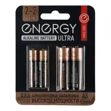 Элемент питания LR03(АAА) алкалиновый (уп. блистер 4шт) Energy Ultra