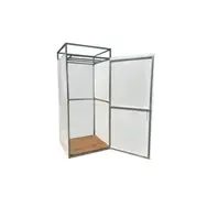 Кабина душевая 1*1*2м, каркас оцинкованный (поликарбонат 2,1*4м в комплекте)