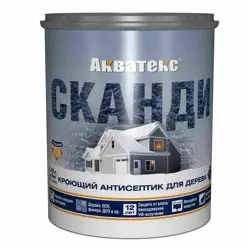 Антисептик кроющий для дерева Акватекс СКАНДИ графит 0,75л