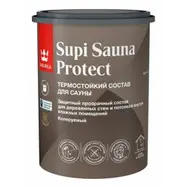 Состав защитный для сауны полуматовый TIKKIVALA (Tikkurila) SUPI SAUNA PROTECT EP 0,9л