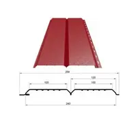Софит МП Ecosteel Textur **, L брус перфорированный, толщина 0.5 мм, размер 0,264*м2