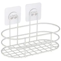 Корзинка подвесная овальная WHITE (крепление: самоклеящаяся основа)