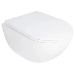 Унитаз подвесной AZARIO RUMBA AZ-5175T-WHT 520*360*365 с системой смыва Tornado в комплекте с быстросъемным сиденьем микролифт, дюропласт