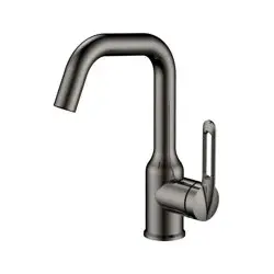 Смеситель HAIBA HB10825-3 для раковины, низкий излив, оружейная сталь