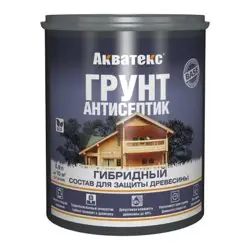 Грунт-антисептик гибридный Акватекс бесцветный 0,8л